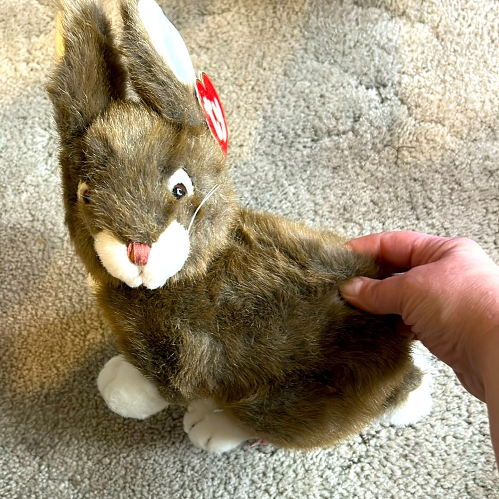 Ty Peter Bunny Rabbit Plush Classic Head positional Turns 3rd Gen Korea 1995 12”
